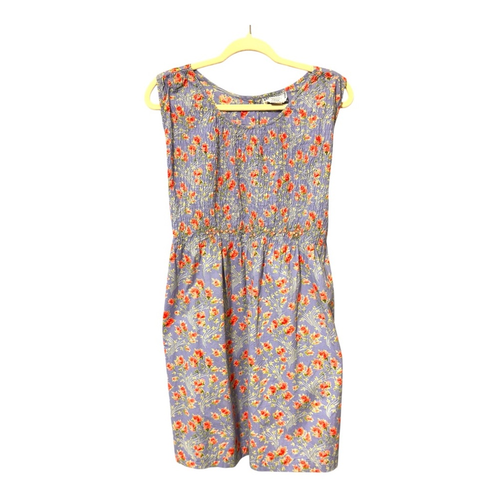 April Cornell Floral Mini Dress - Blue and Red